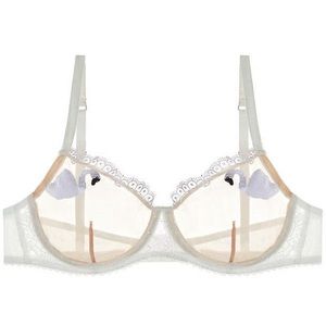 Mimi Holliday Swan Lake Silk and Lace Bra
